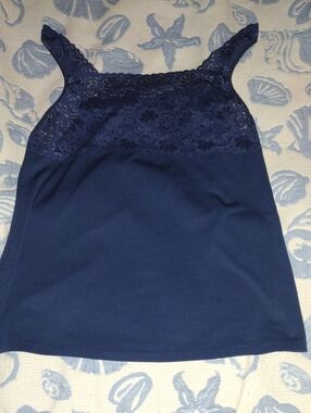 Cabernet Navy Lace Yoke Camisole
